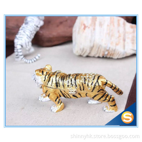 Tiger metal jewelry box wholesale Trinket Boxes